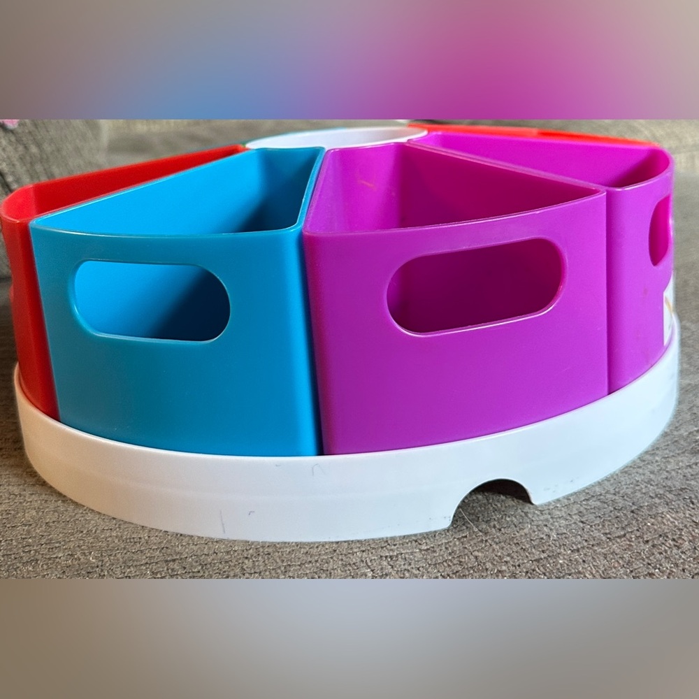 Colorful Rotating Toy Organizer